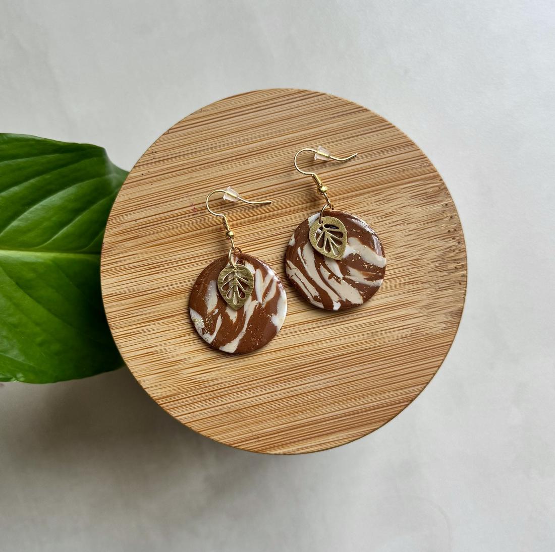 Boucles d'oreilles rondes